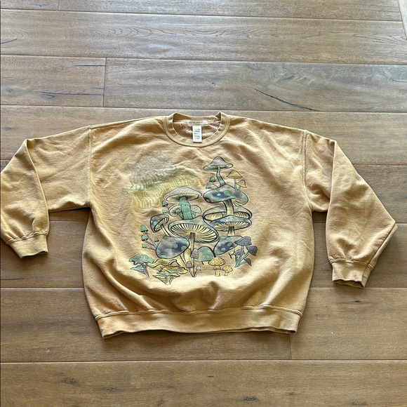 Project Social T Other - Project Social T Tan Mushroom Graphic Sweatshirt